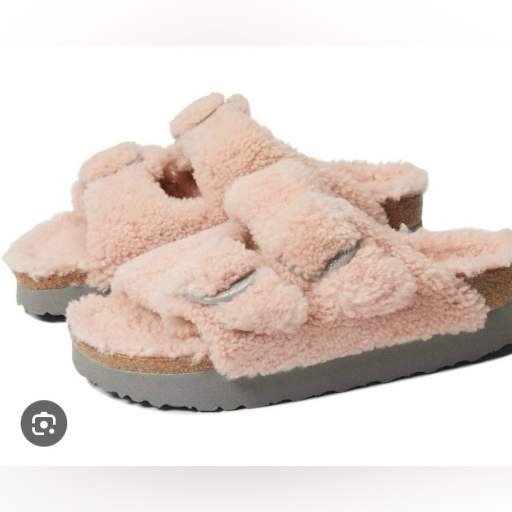 ๐ Birkenstock Papillo Arizona Big Buckle Teddy Shearling Sandal - Picture 2 of 10